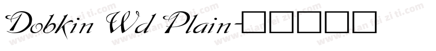 Dobkin Wd Plain字体转换